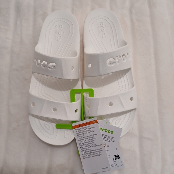 Crocs Women’s Classic Slide Sandals White Size 8 NWT - Picture 9 of 9